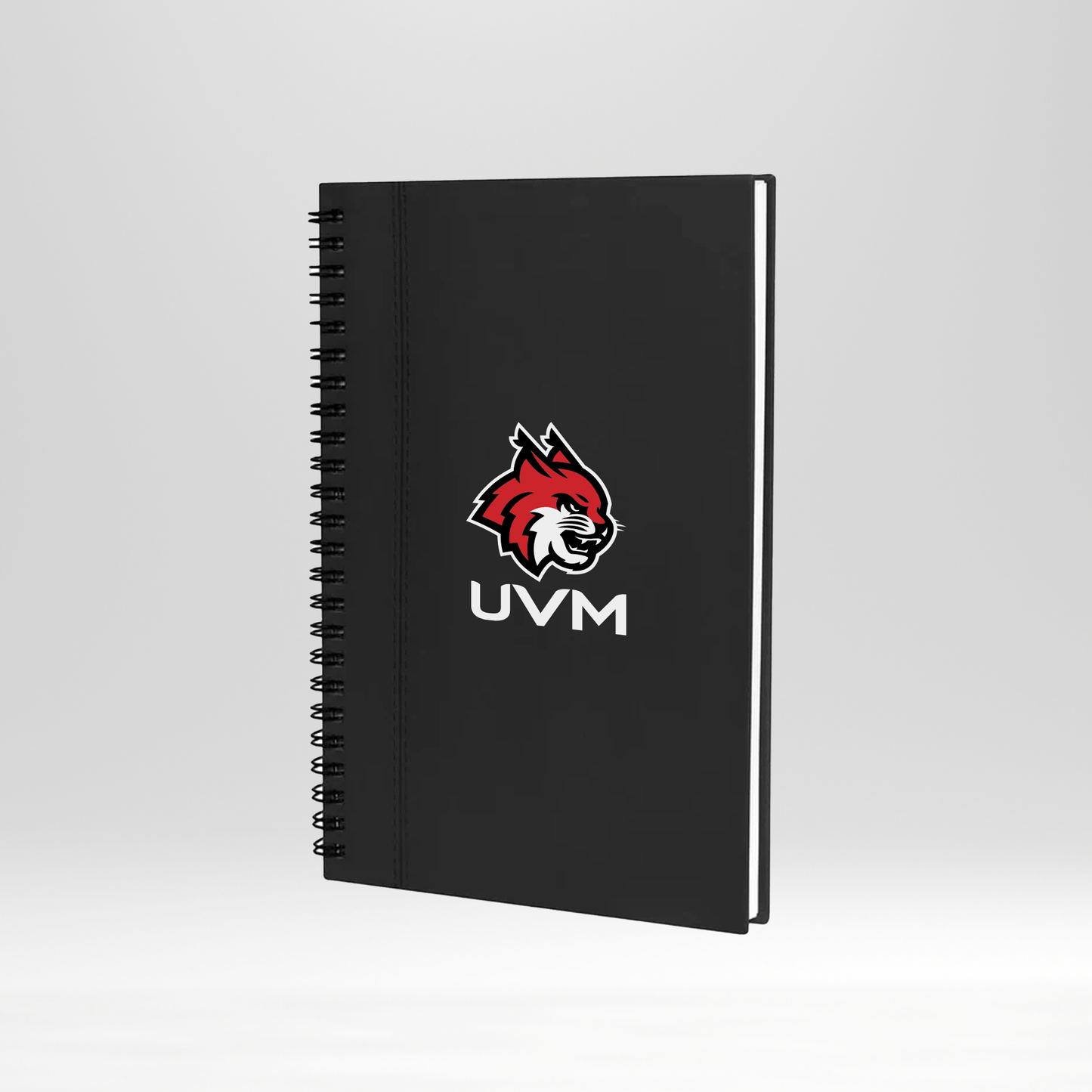 Libreta negra con engargolado UVM