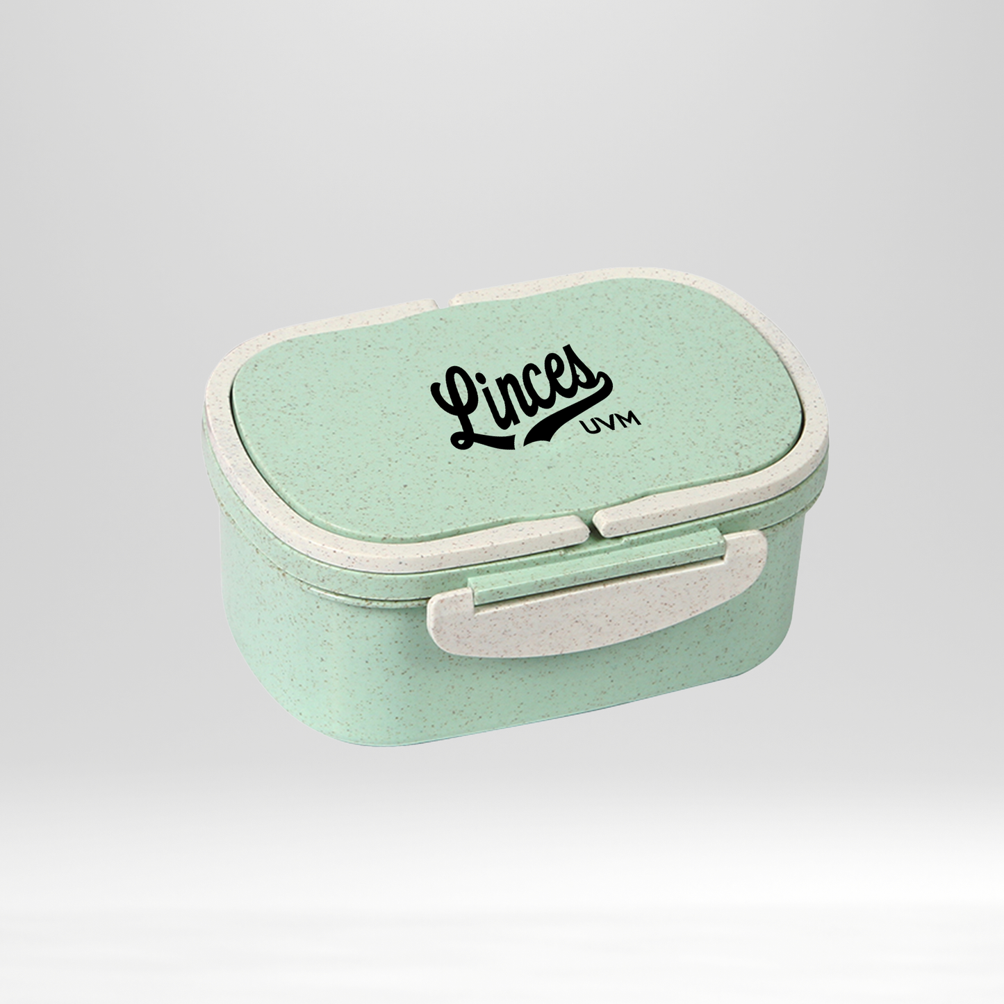 Contenedor verde con logo linces