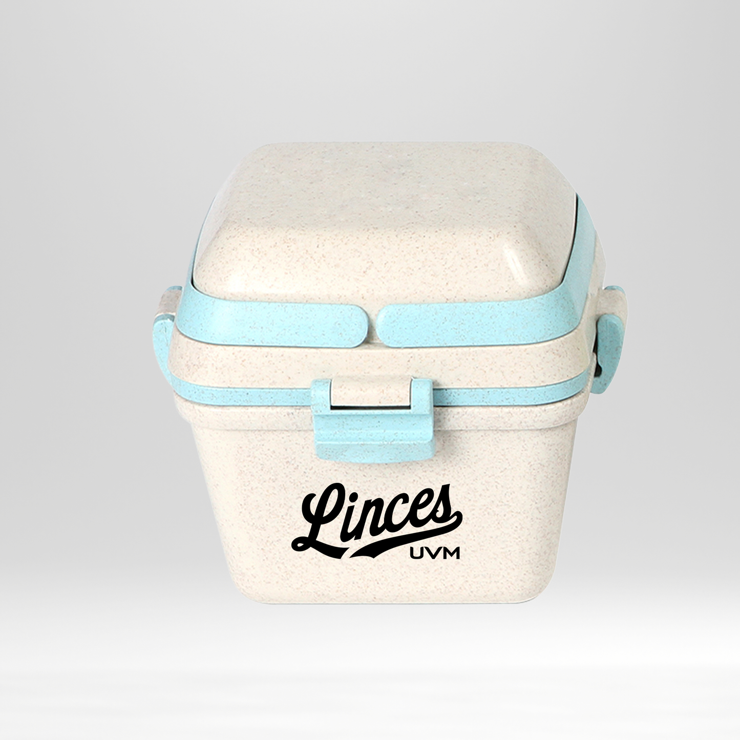 Contenedor doble azul con logo linces