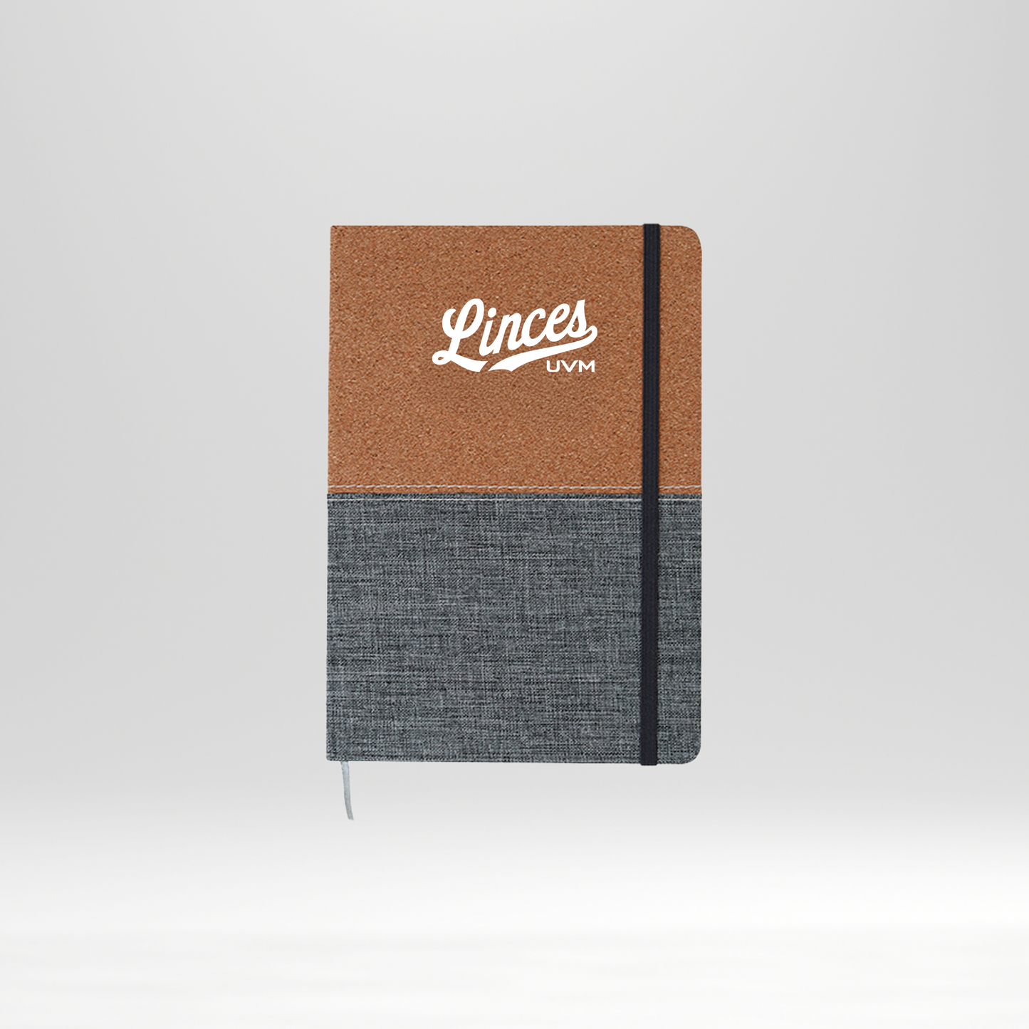 Libreta gris y beige linces UVM