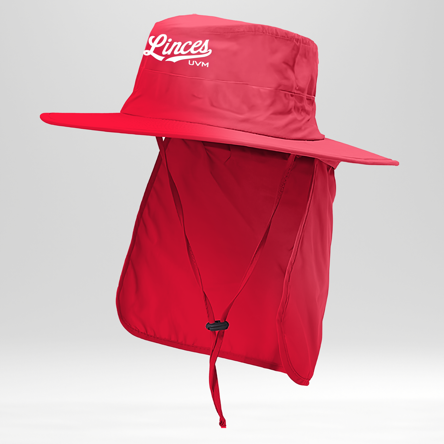 Gorro rojo logo linces UVM blanco