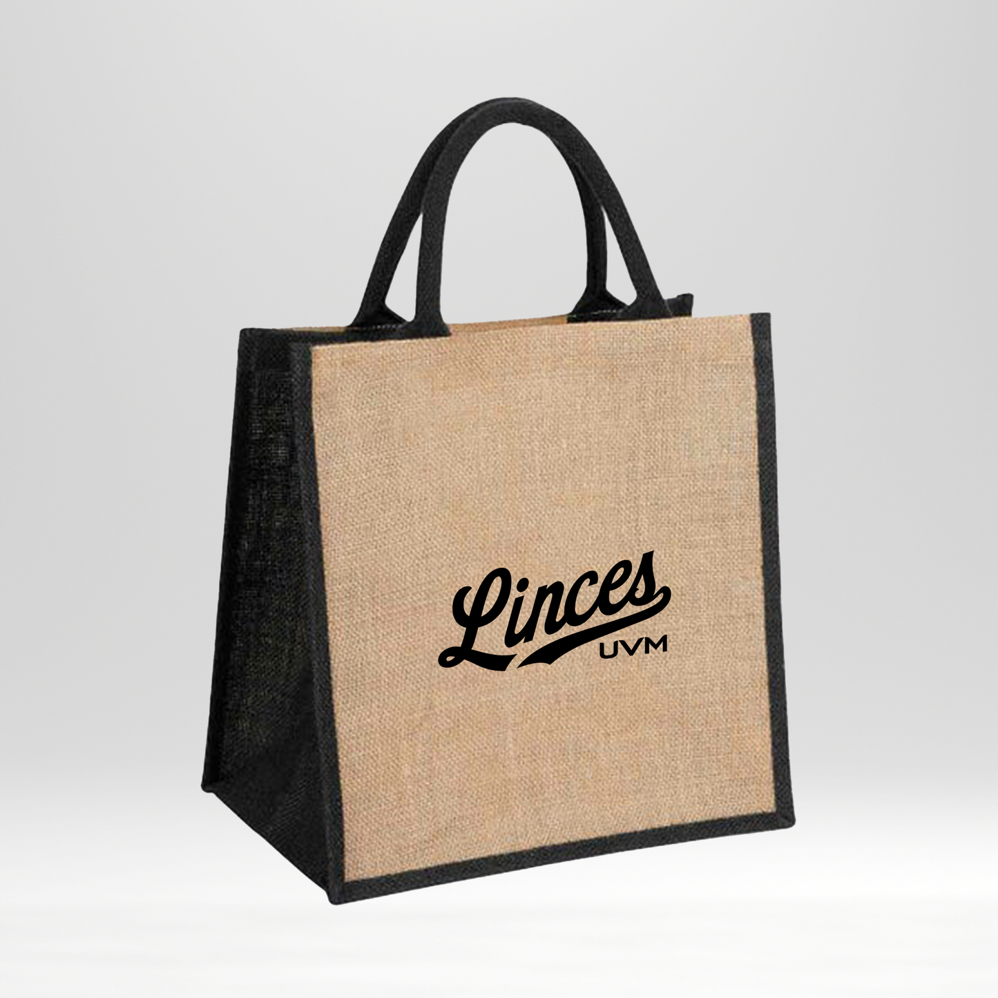 Bolsa crema y negra linces UVM