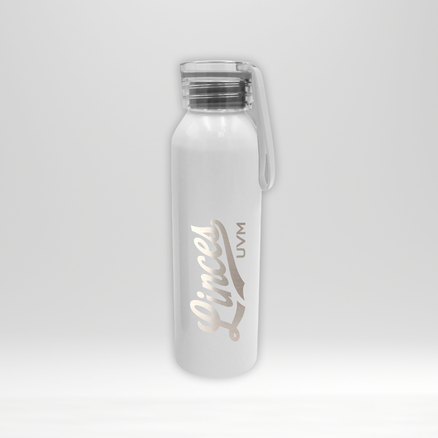 Cilindro blanco con logo linces