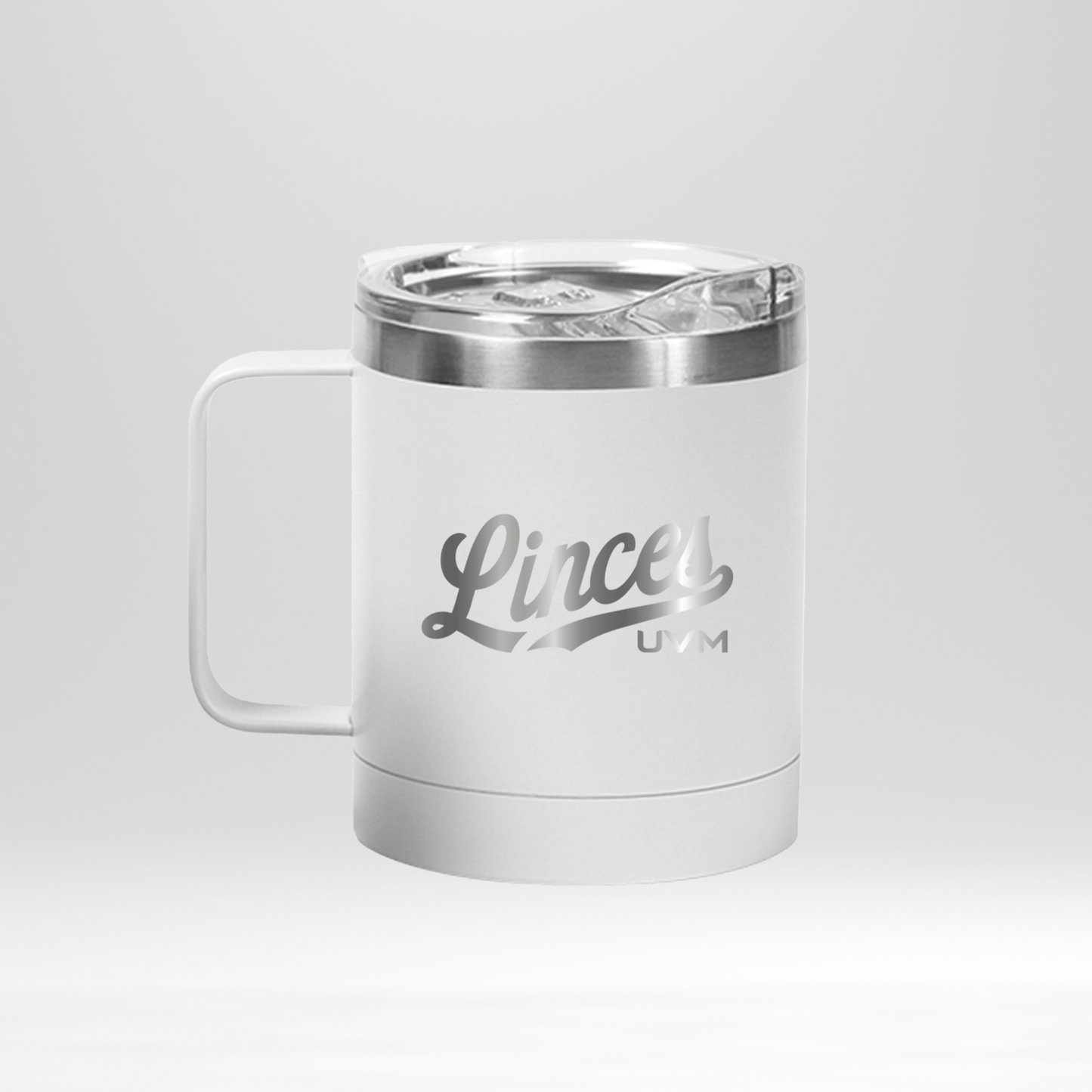 Taza blanca con logo linces