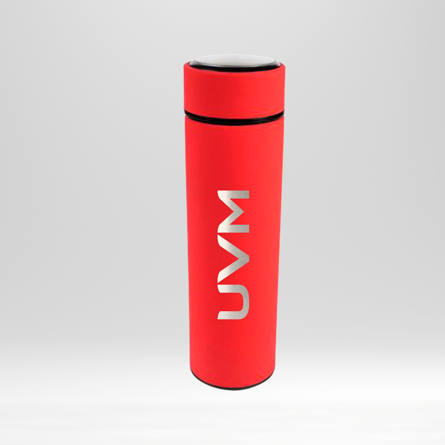 Termo rojo UVM grabado gris