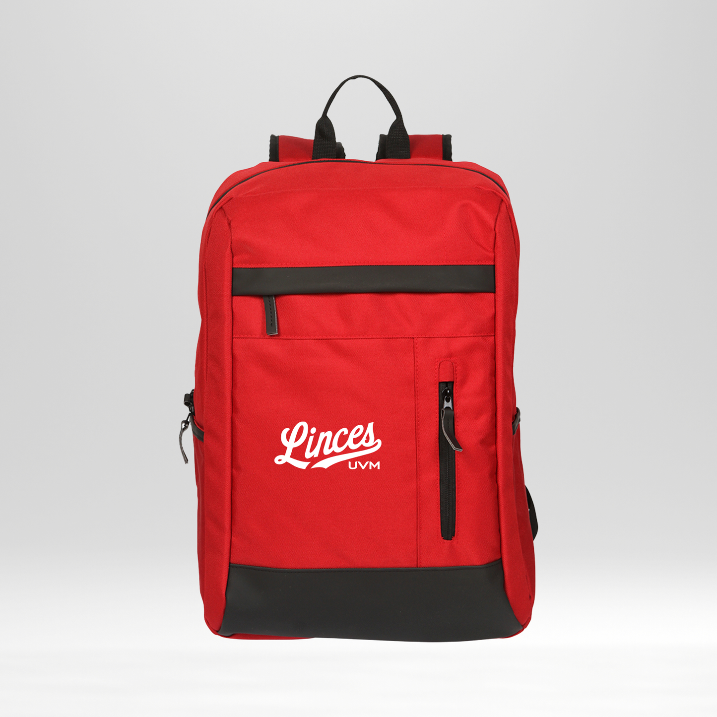 Mochila roja con logo linces