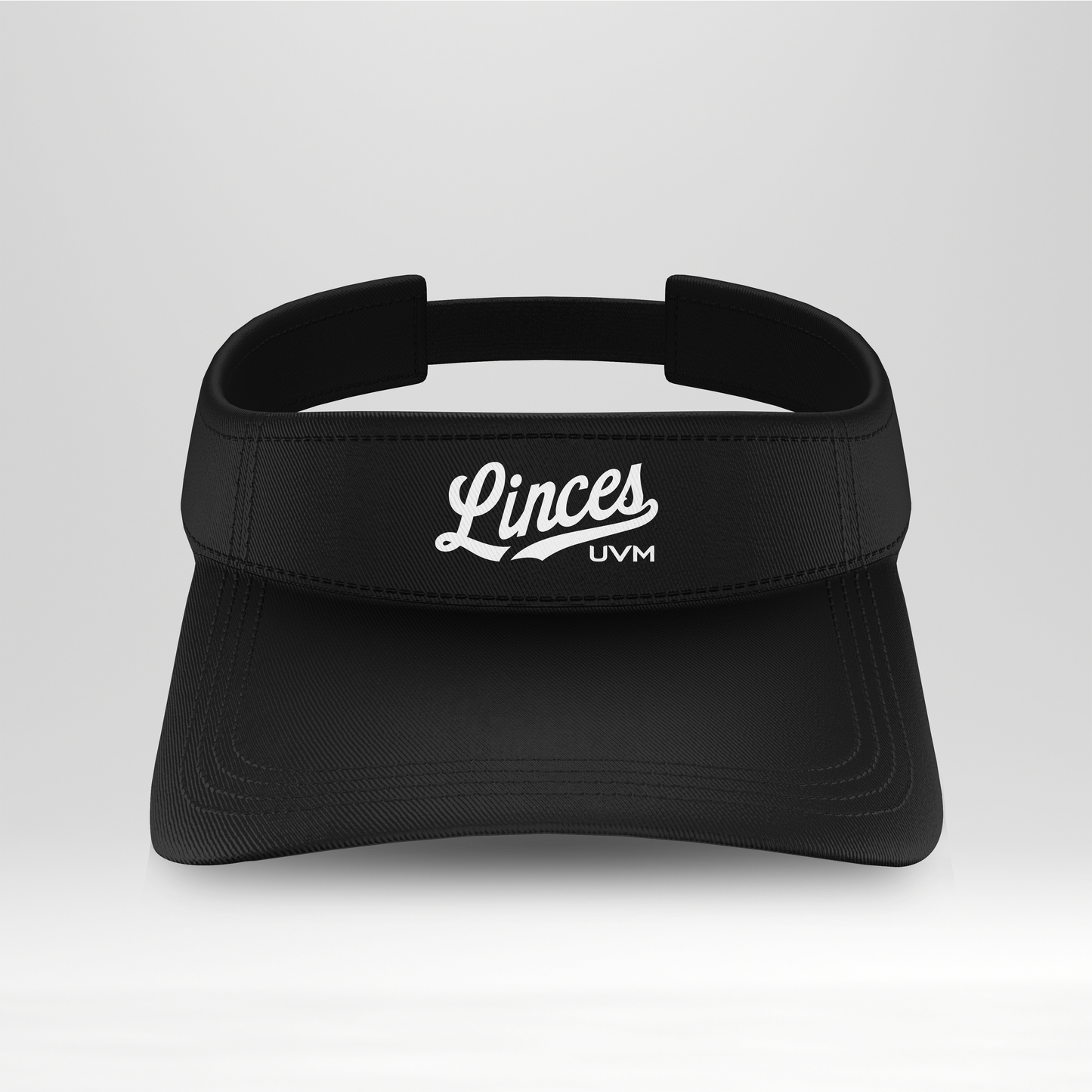 Visera negra linces UVM blanco