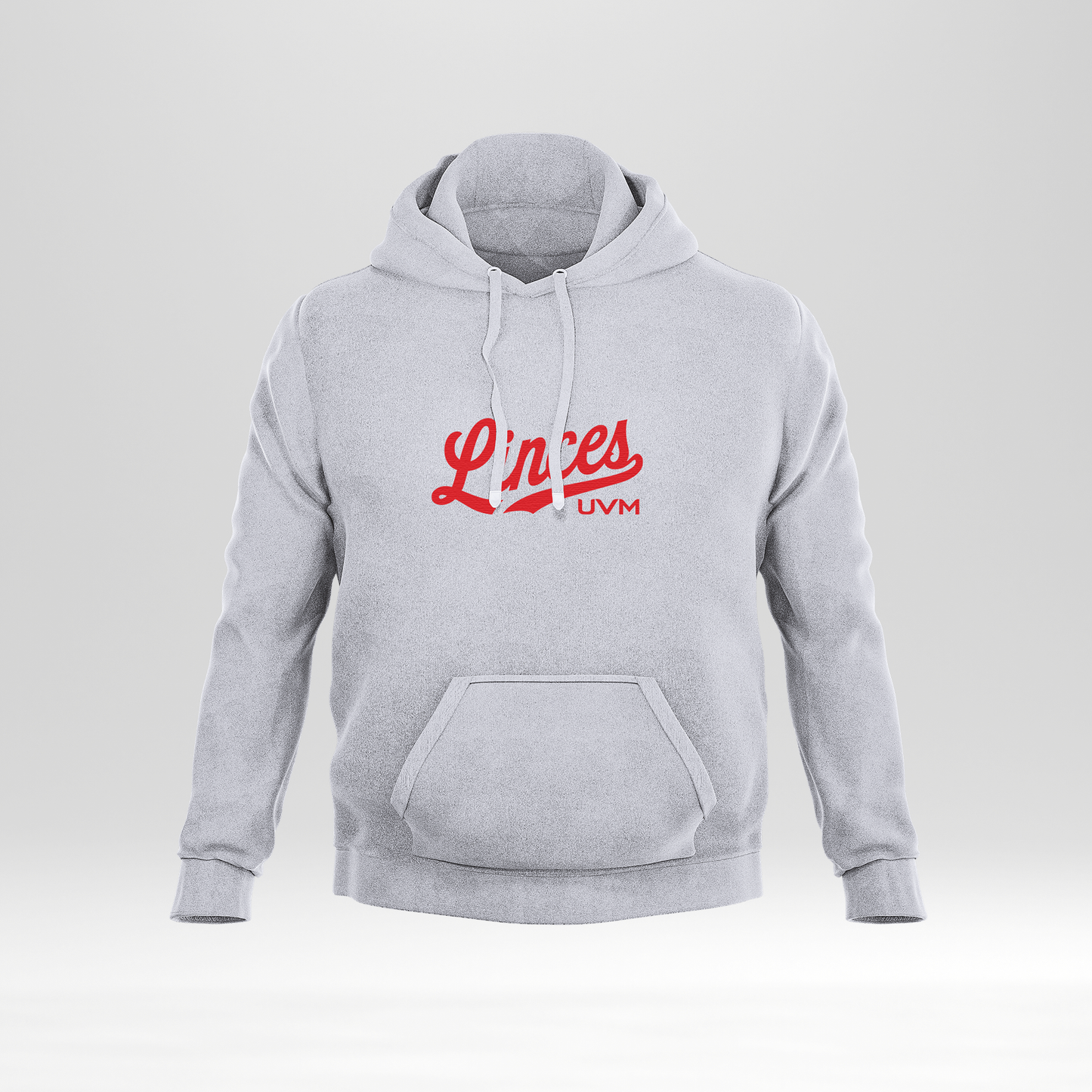 Sudadera gris linces rojo