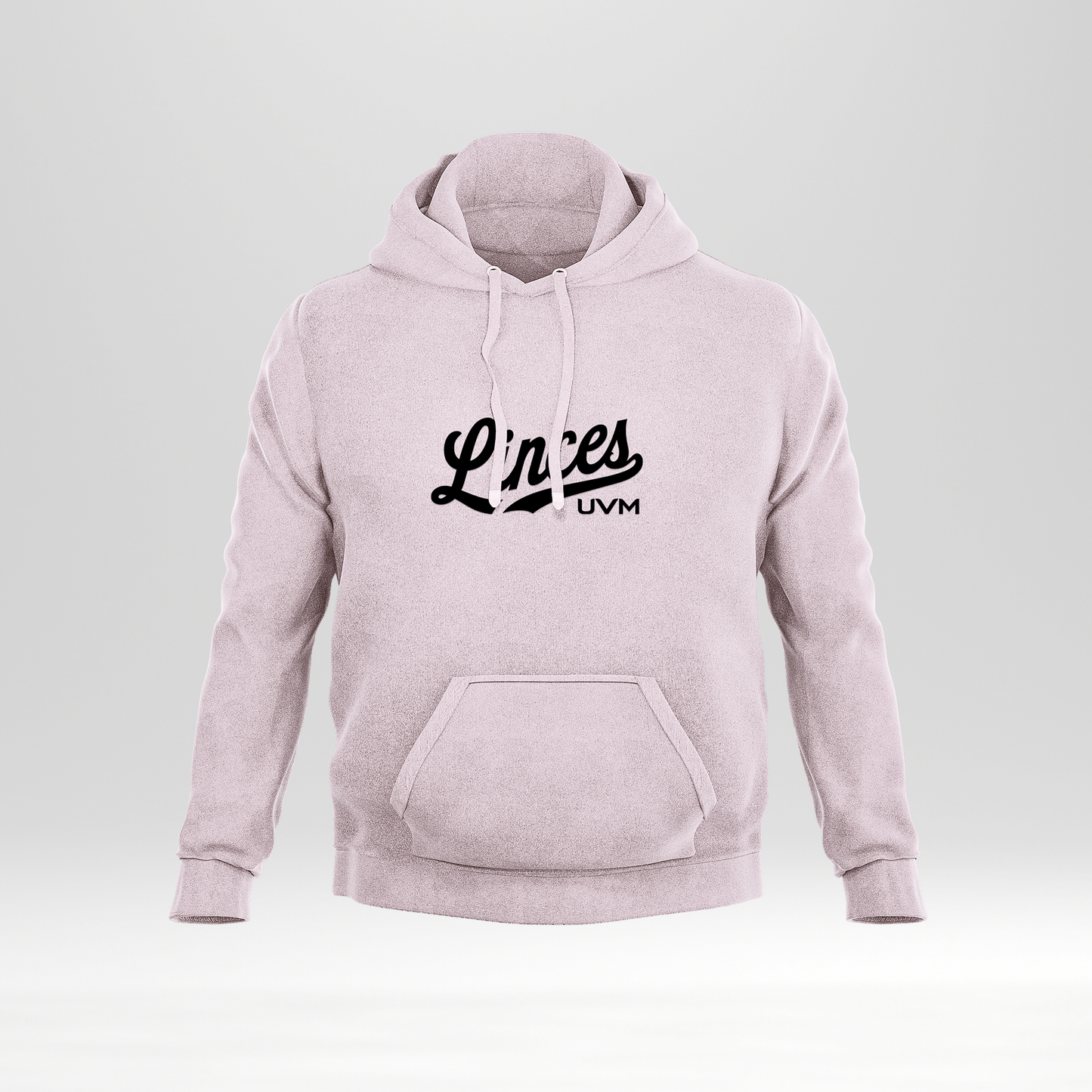 Sudadera rosa logo linces negro