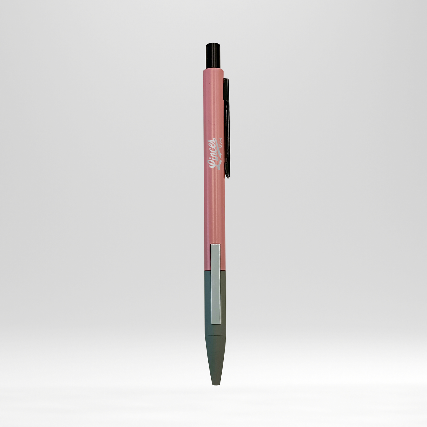 Bolígrafo rosa con gris linces UVM