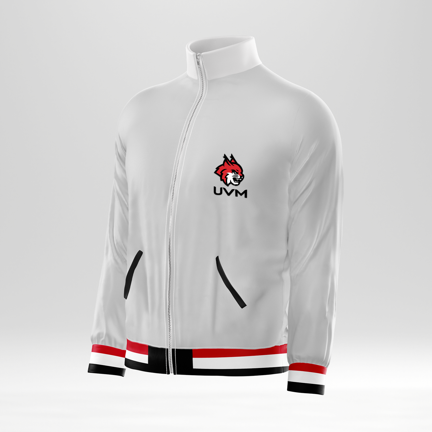 Rompevientos blanco con logo linces UVM