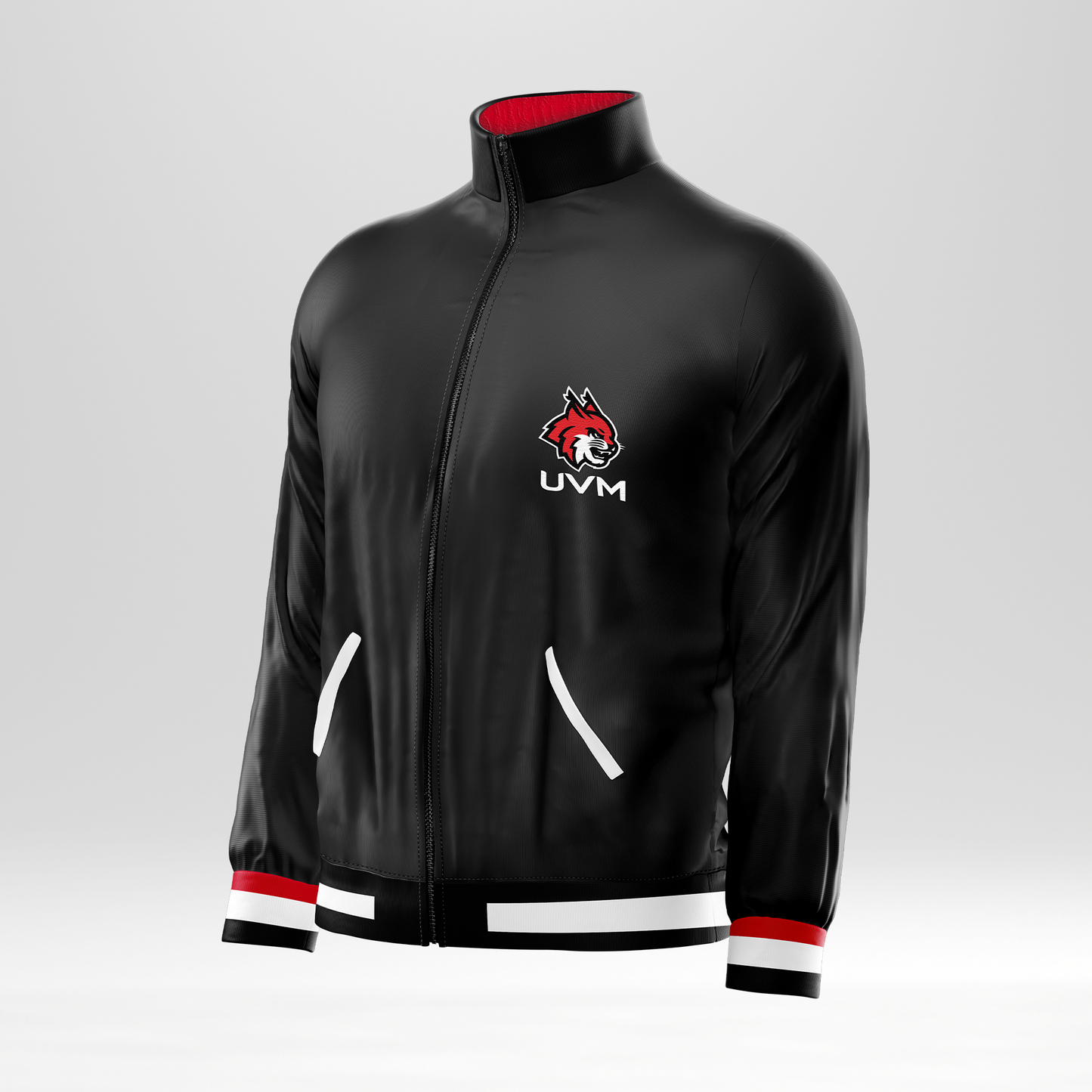 Rompevientos negro con logo linces UVM