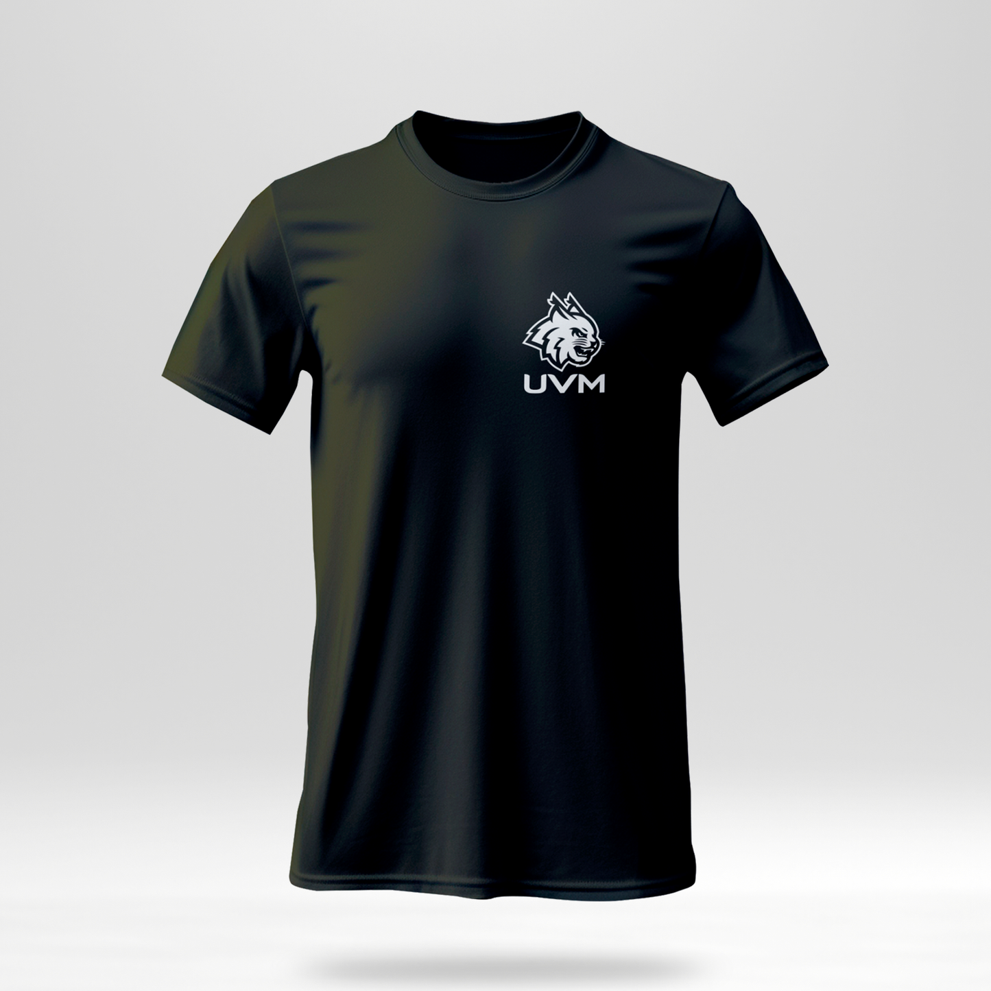 T-shirt negra con logotipo linces UVM