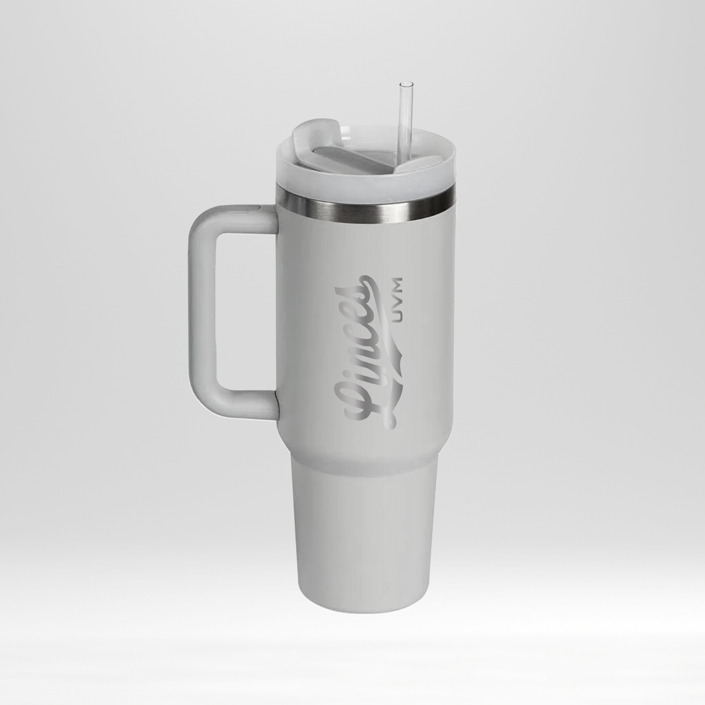 Termo con asa gris - logo linces