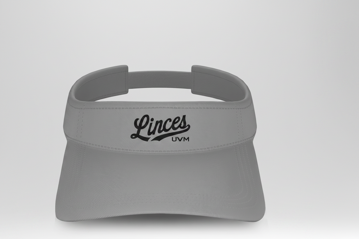 Visera gris linces UVM en negro