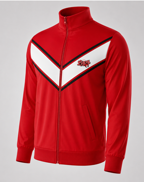 Rompevientos rojo con logo linces