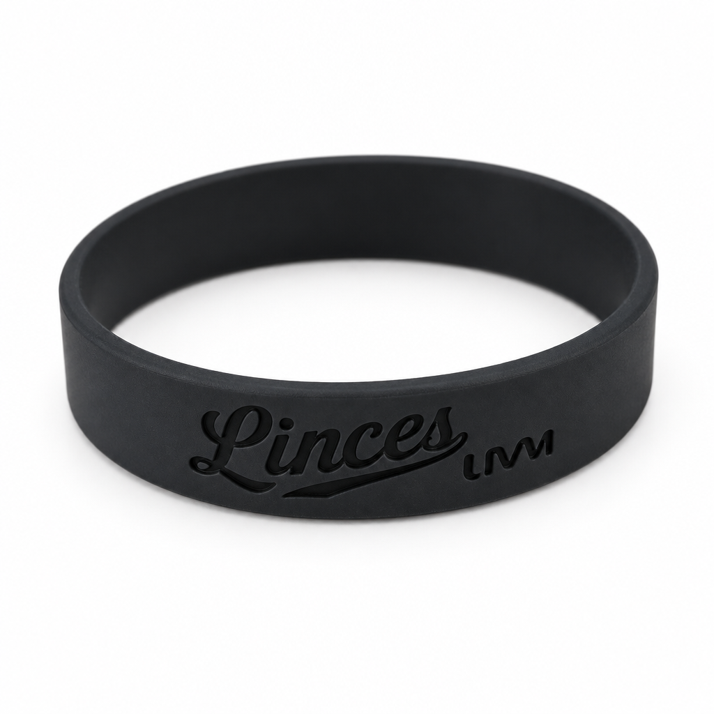 Pulsera gris con logo linces y uvm