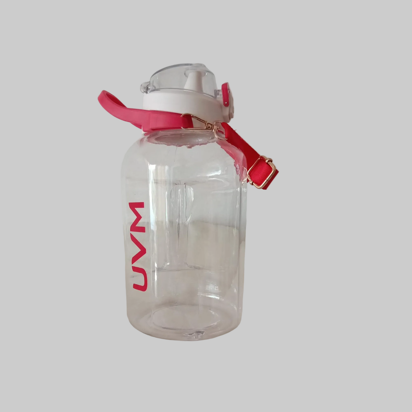 Cilindro traslúcido con logo UVM rojo