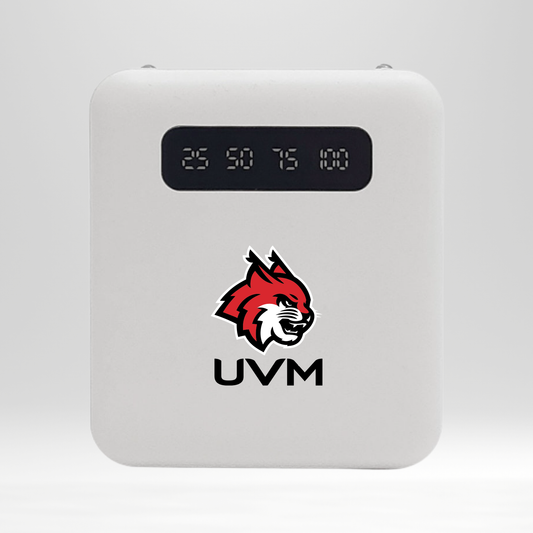 Power bank blanco con logo linces UVM
