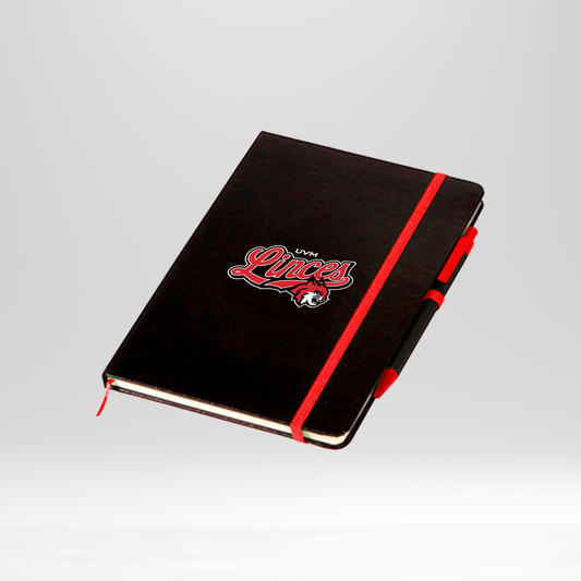 Libreta negra linces banda roja