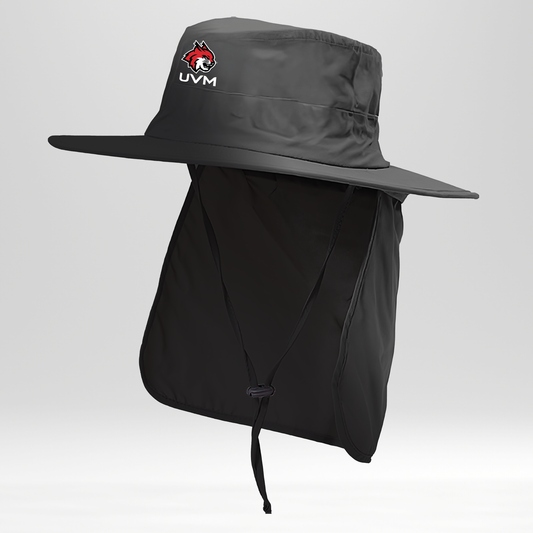 Gorro negro logo linces UVM en blanco