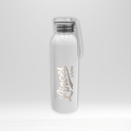 Cilindro blanco con logo linces