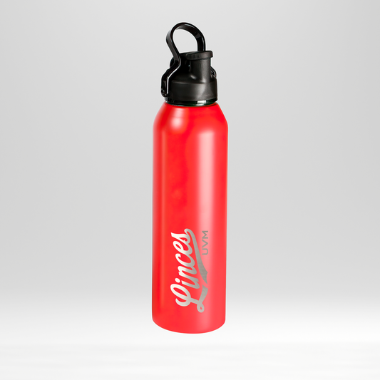 Termo cilindro metal rojo linces