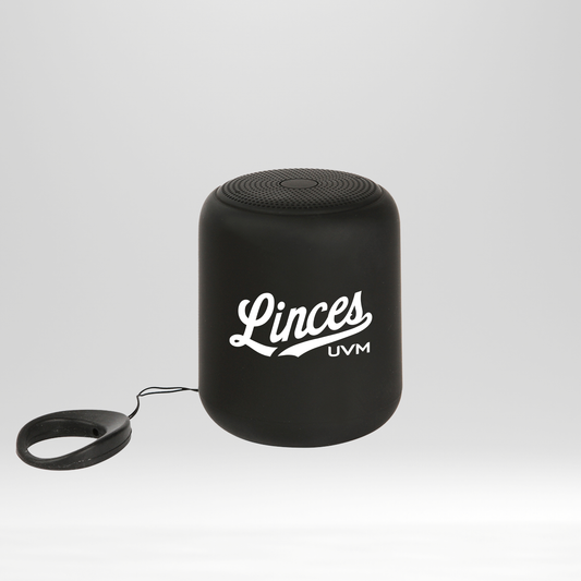 Bocina negra con logo linces