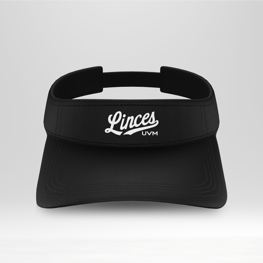 Visera negra linces UVM blanco