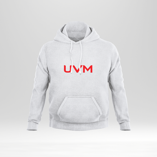 Sudadera blanca con logo UVM