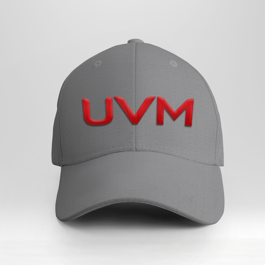 Gorra gris UVM rojo