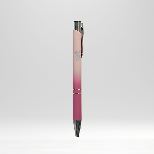 Bolígrafo con degradado rosa linces UVM
