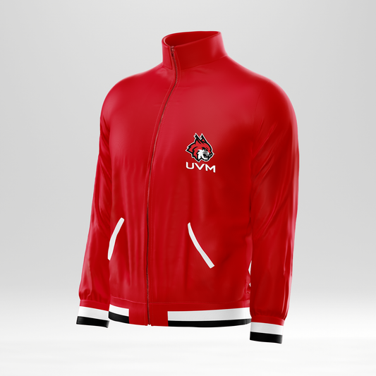 Rompevientos rojo con logo linces UVM