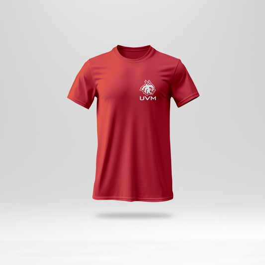 T-shirt roja con logo UVM