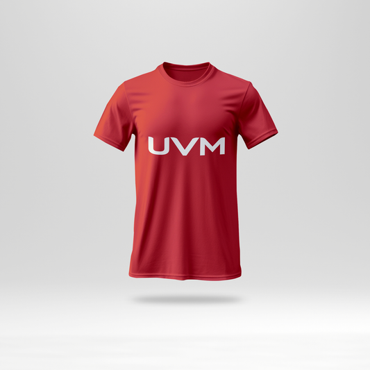 T-shirt roja con logo UVM
