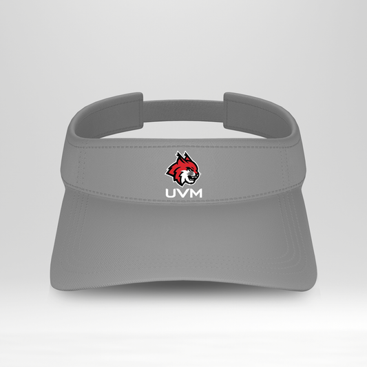 Visera gris logo linces UVM en rojo